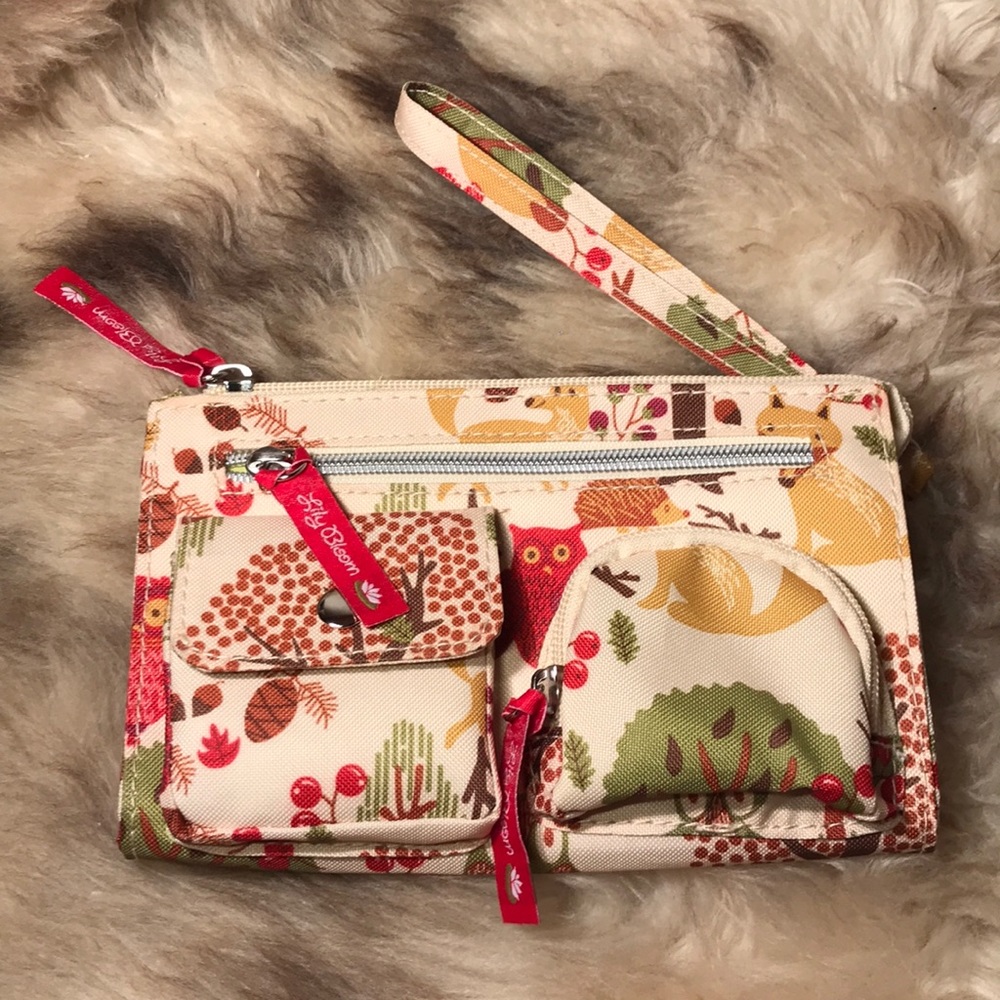 New Lily Bloom Kim Wristlet - Cute Owls!